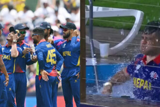 Nepal fan jumps into stadium’s swimming pool to celebrate wicket during Bangladesh match – WATCH | Cricket News