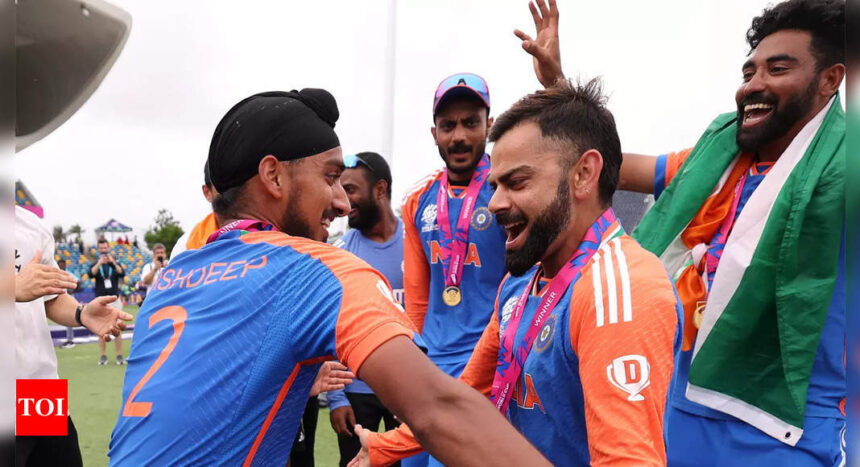 Watch: When the Punjabis in Virat Kohli and Arshdeep Singh came out to celebrate T20 World Cup win | Cricket News