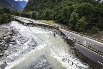 2 killed, 1 missing after torrential rains trigger landslide in Switzerland