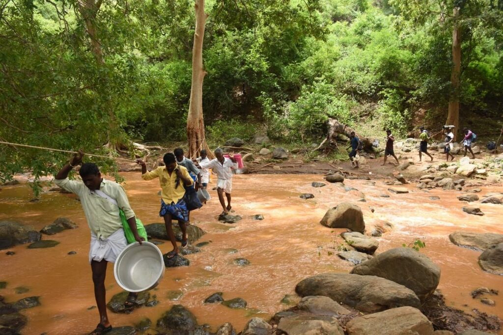 On June 18 alone, over 100 goats were slaughtered at the temple and their carcasses washed in the river. There were also no toilets available at the temple, forcing devotees to defecate into the river and in the surrounding