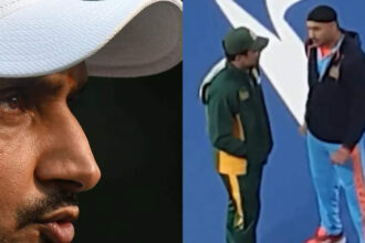 Watch: Harbhajan Singh, Kamran Akmal come face to face in India vs Pakistan game after row over comment on Sikhs | Cricket News