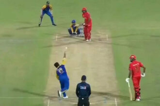 In a rare sight, Rishabh Pant seen rolling his arm over in Delhi Premier League opener. Watch |