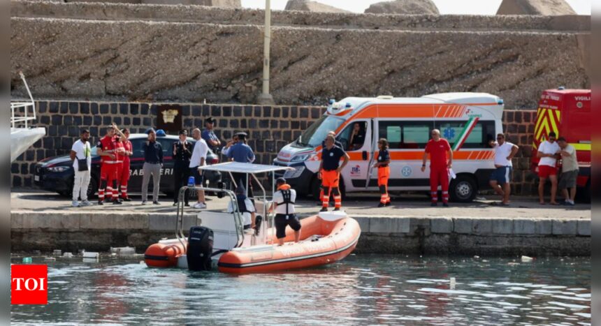 1 dead, 6 missing after sailboat sinks near Italy’s Sicily