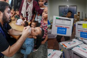 UN and Palestinian authorities launches massive polio vaccination campaign in war-torn Gaza