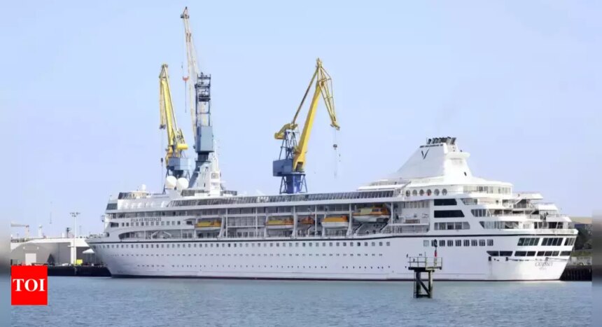 Ship scheduled for world cruise in May has been stranded in Belfast for past three months