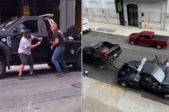 Watch: Man steals tow truck, damages multiple cars in Brooklyn