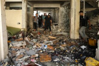 Israel strikes Gaza school, killing 22; cites Hamas command center within