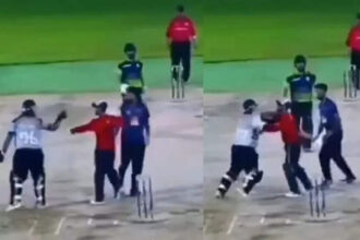 Watch: Cricketers come to blows mid-pitch, bats used as swords! | Cricket News