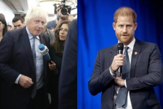 Boris Johnson gave ‘manly pep talk’ to Harry in bid to stop ‘Megxit’, memoir reveals