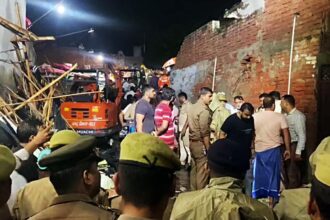 Three killed, seven feared trapped after house collapses in Uttar Pradesh’s Meerut