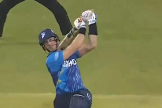 Watch: Martin Guptill’s brutal six sends commentary box glass crashing | Cricket News