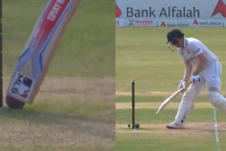 Lucky escape! Harry Brook survives as ball hits wicket but bails remain intact | Cricket News