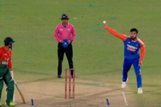 Riyan Parag tries absurd bowling style, bowls rare no-ball – WATCH | Cricket News