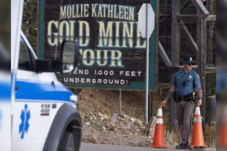 Colorado Gold Mine Accident: Colorado gold mine accident: 1 dead, 12 trapped in Mollie Kathleen gold mine after elevator malfunction Colorado Gold Mine Accident: Colorado gold mine accident: 1 dead, 12 trapped in Mollie Kathleen gold mine after elevator malfunction