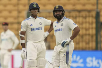 India vs New Zealand Live Score, 1st Test: Rohit, Jaiswal make watchful start as India trail by 299 runs at Tea on Day 3