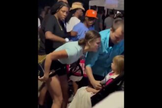 Watch: Harris supporter yells into a young girl’s face