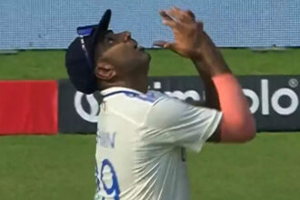Ashwin takes a stunning sideways running catch to send Daryl Mitchell back. WATCH | Cricket News