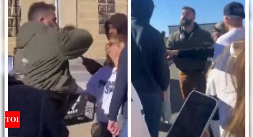 Jason Kelce Viral Video: Jason Kelce smashes fan’s phone for attack on Travis, Taylor Swift: ‘Who’s the f***** now?’