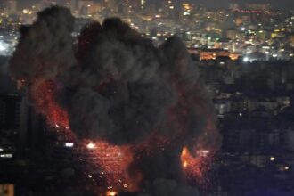 Palestinian officials say an Israeli airstrike has killed 20 people in northern Gaza