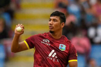 Watch: Gudakesh Motie’s one-handed stunner to dismiss Jos Buttler