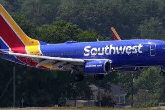 Southwest Airlines plane hit by bullet at Dallas airport