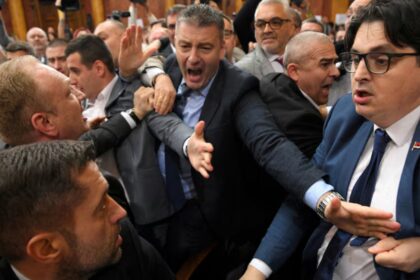 Serbia Parliament Clash News: Opposition lawmakers clash with Serbian government during Parliament session | World News