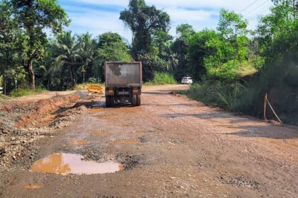 Slush pools disapper, yet potholes and craters along Punjalakatte-Charmadi stretch of NH 73 irk road users