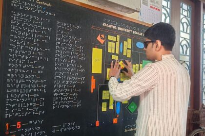 Jadavpur University creates one-of-a-kind campus map in Braille for persons with disabilities