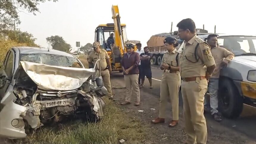 Three Hyderabad-based pilgrims of a family, driver killed in road accident near Kalaburagi