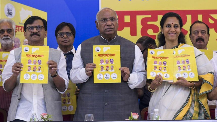 Maharashtra Assembly polls: MVA manifesto promises caste census, ₹3000 for women, says Kharge