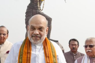 Amit Shah unveils Birsa Munda’s statue in Delhi’s Baansera Park
