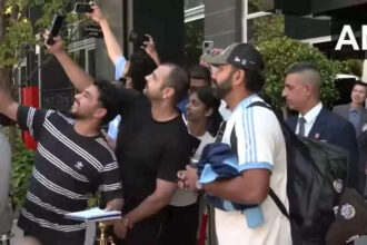 Border-Gavaskar Trophy: Watch: Rohit Sharma and Mohammed Siraj click selfies with fans as Team India departs from Canberra for Adelaide Test against Australia | Cricket News