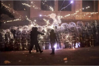Georgia protest enters fourth night of clash after suspension of EU talks: What we know so far | World News