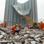 Southern China construction site collapse: Search underway for 13 missing workers