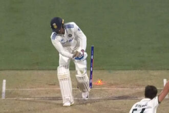 Unplayable! Mitchell Starc dismantles Shubman Gill’s middle stump with a perfect ‘banana swing’. Watch |