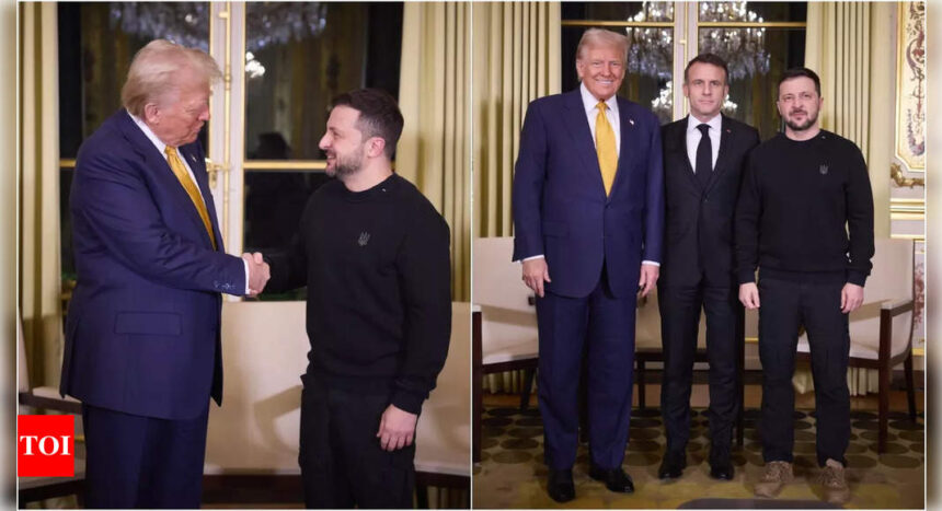 ‘Buy a suit Zelenskyy’: Ukrainian president greets Trump in casual sweatshirt and boots