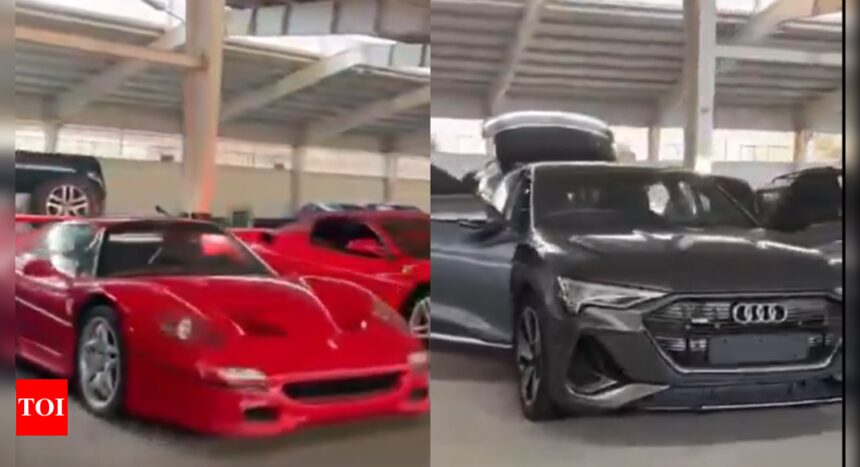 Watch: Syrian rebels find Ferraris, Rolls-Royces, and other luxury cars in Bashar Al-Assad’s palace