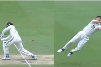 Shubman Gill: IND vs AUS: Flying Mitchell Marsh takes a stunner to send Shubman Gill packing – WATCH | Cricket News