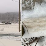 What caused brown snow in Maine, prompting a warning to ‘avoid direct skin contact’?