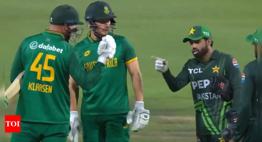 Pakistan Vs South Africa ODI: Watch: Rizwan’s verbal clash with Klaasen and Miller in Cape Town, Babar acts as pacifier | Cricket News