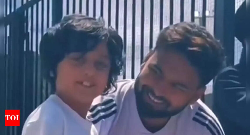 Rishabh Pant’s sweet conversation with a young fan goes viral. Watch | Cricket News