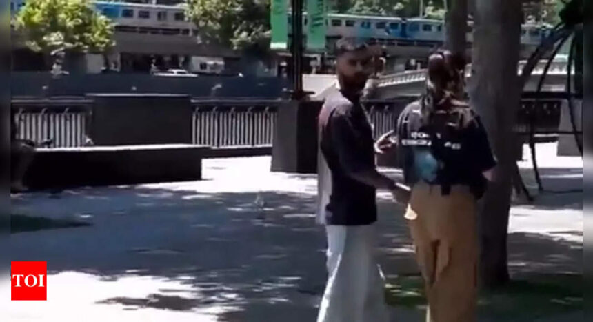 Virat Kohli, Anushka Sharma spotted strolling in Melbourne city – Watch | Cricket News