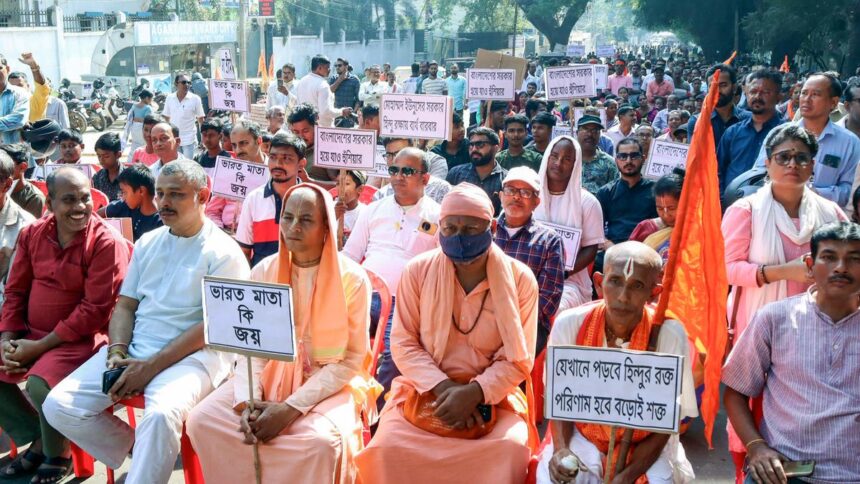 ‘Avoid saffron robes, tilak in public’, ISKCON Kolkata urges Bangladesh monks