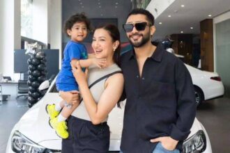 Gauahar Khan buys Mercedes-Benz Coupe worth nearly Rs 1 crore, celebrates with family : Bollywood News