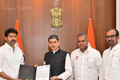 TVK president Vijay meets T.N. Governor, submits petition on women safety