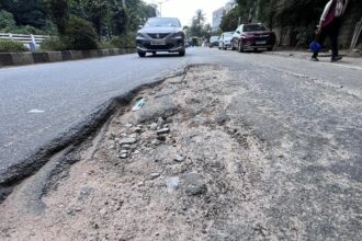 After rain, potholes resurface yet again affecting Bengaluru traffic