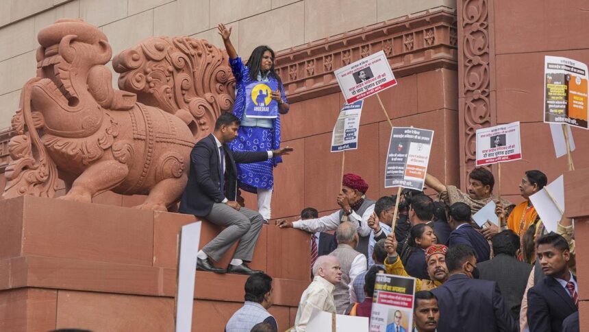Parliament Ambedkar row LIVE: Lok Sabha adjourned ‘Sine Die’; Rajya Sabha continues amid protest
