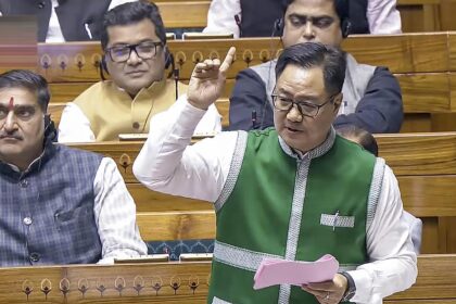 Our words, actions shouldn’t diminish India’s image: Rijiju during Constitution debate