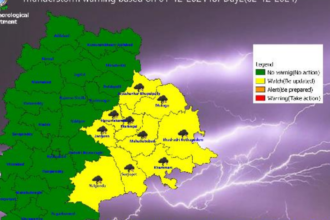 Thunderstorm alert in 10 districts of Telangana on Monday