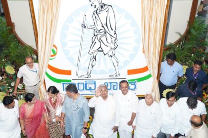 Karnataka winter session: CM Siddaramaiah unveils Gandhi logo to mark centenary of 1924 Congress session, oil painting of Anubhava Mantapa